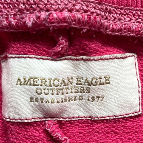 American Eagle Outfitters Pink Athletic Shorts with Drawstring Waistband - Picture 4 of 7